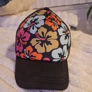 Rip Curl Black Low Profile Flower Baseball Hat